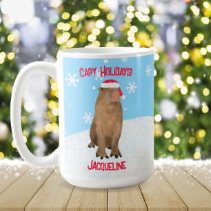 Niedlich Capybara Capy Holidays Weihnachten Kaffeetasse