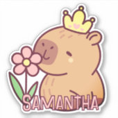 Niedlich Capybara Cartoon Kawaii Aufkleber (Vorderseite)