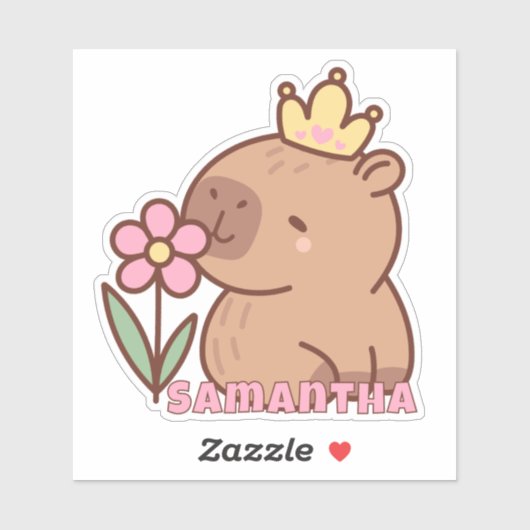 Niedlich Capybara Cartoon Kawaii Aufkleber (Blatt)