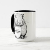 Niedlich Capybara Coffeebara Kaffee Tasse (Vorderseite Links)