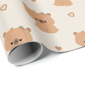 Niedlich Capybara Couple Geschenkpapier (Rolleneckpunkt)