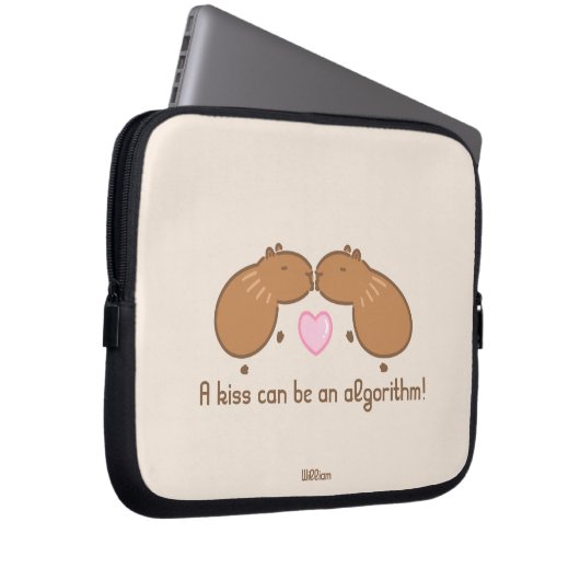 Niedlich Capybara Couple Personalisiert Laptopschutzhülle (Vorne Rechts)