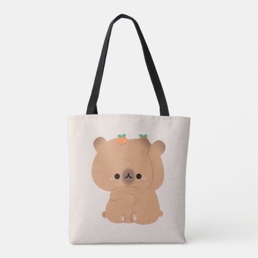 Niedlich Capybara Couple Tasche (Rückseite)