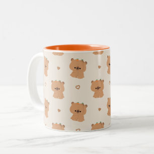 Niedlich Capybara Couple Zweifarbige Tasse