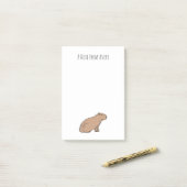 Niedlich Capybara Exotic Pet Personalisiert Rodent Post-it Klebezettel (Auf Schreibtisch)