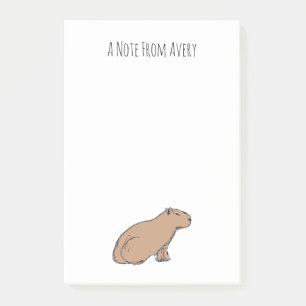 Niedlich Capybara Exotic Pet Personalisiert Rodent Post-it Klebezettel