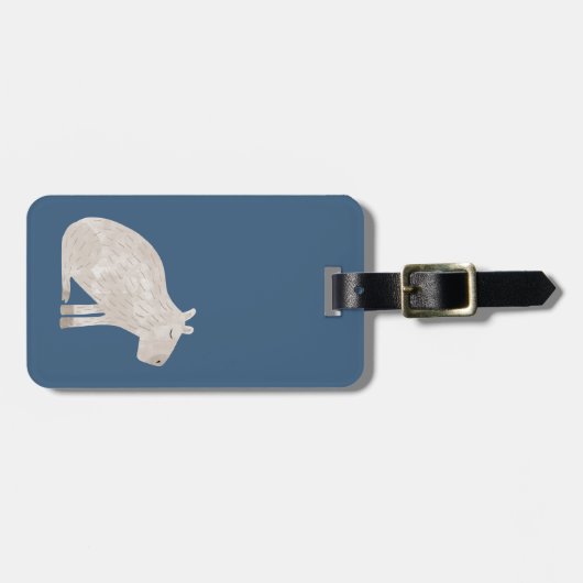 Niedlich Capybara Gepäckanhänger (Vorderseite horizontal)