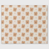 Niedlich Capybara Geschenkpapier (Flach)