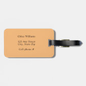 Niedlich Capybara Lover Personalisiert Monogramm Gepäckanhänger (Rückseite horizontal)