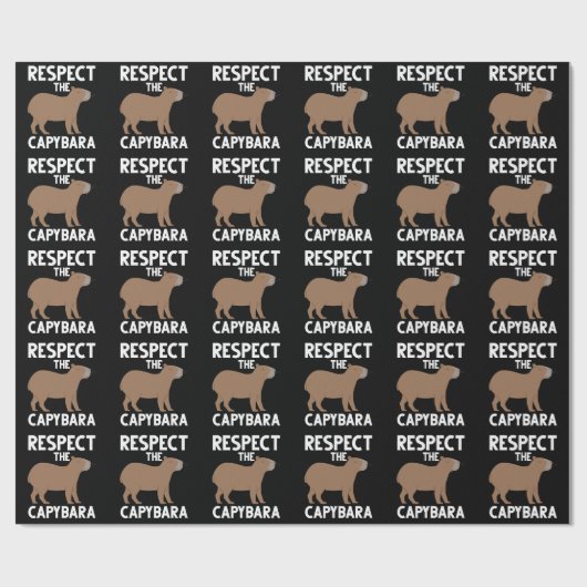 Niedlich Capybara Lover Tierbewusstsein Geschenkpapier (Flach)