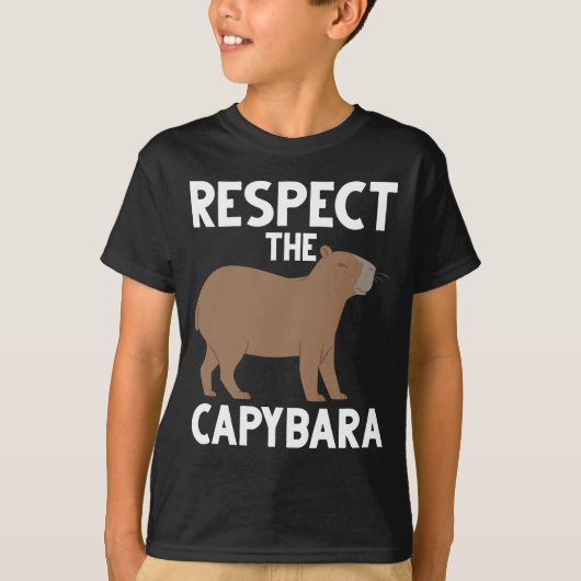 Niedlich Capybara Lover Tierbewusstsein T-Shirt (Vorderseite)