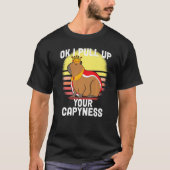 Niedlich Capybara Ok I Pull Up Capybara Meme Retro T-Shirt (Vorderseite)