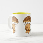 Niedlich Capybara Parachute Tasse - Funny Animal C (Vorderseite Links)