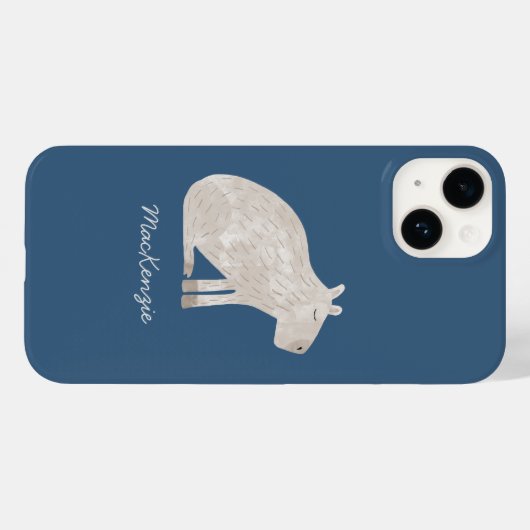 Niedlich Capybara Personalisiert Case-Mate iPhone Hülle (Rückseite (Horizontal))