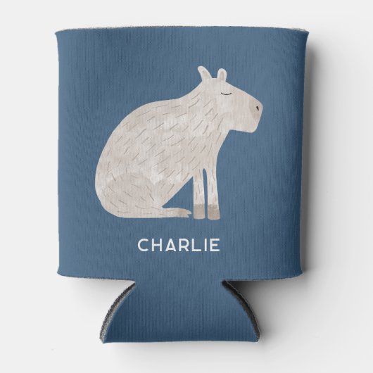 Niedlich Capybara Personalisiert Dosenkühler (Vorderseite)
