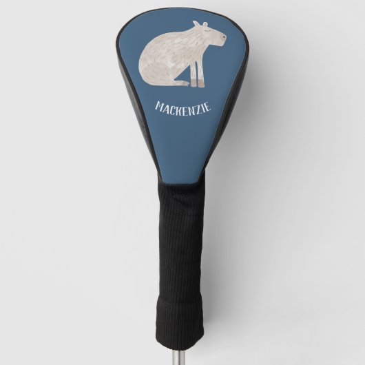 Niedlich Capybara Personalisiert Golf Headcover (Vorderseite)