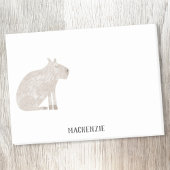 Niedlich Capybara Personalisiert Post-it Klebezettel