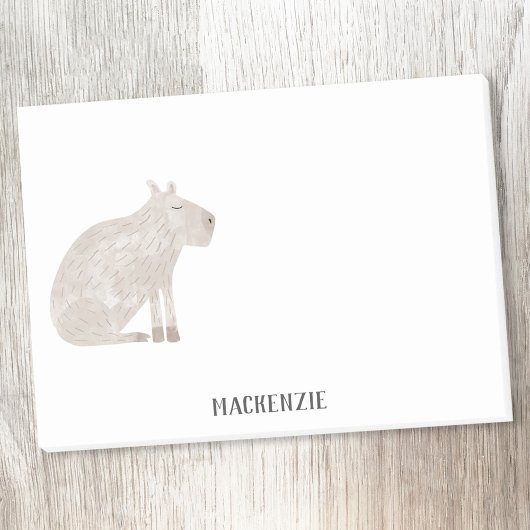 Niedlich Capybara Personalisiert Post-it Klebezettel