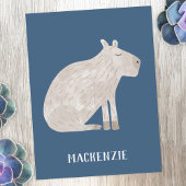 Niedlich Capybara Personalisiert Postkarte