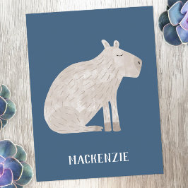 Niedlich Capybara Personalisiert Postkarte