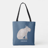 Niedlich Capybara Personalisiert Tasche (Rückseite)