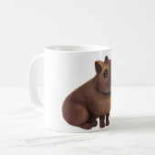 Niedlich Capybara Print. Kaffeetasse (Vorderseite Links)