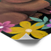 Niedlich Capybara Print. Poster (Ecke)