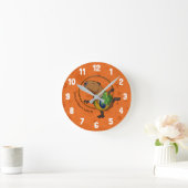 Niedlich Capybara Rhythmus Gymnastik Hoop Cartoon Runde Wanduhr (Zuhause)
