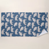 Niedlich Capybara Strandtuch (Vorderseite)