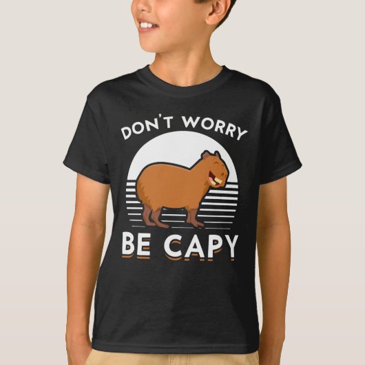 Niedlich Capybara Zoo T-Shirt (Vorderseite)