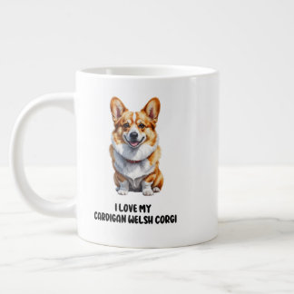 Niedlich Cardigan Welsh Corgi Design Jumbo-Tasse