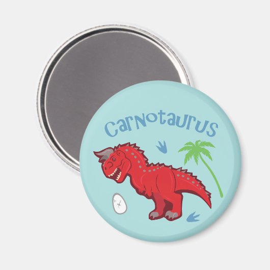 Niedlich Carnotaurus Magnet (Vorderseite/Rückseite)