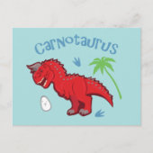 Niedlich Carnotaurus Postkarte (Vorderseite)