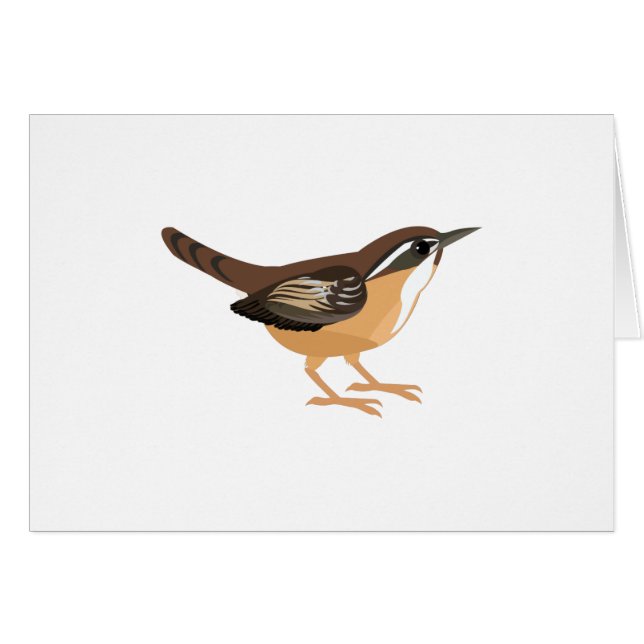Niedlich Carolina Wren (Vorderseite (Horizontal))