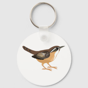 Niedlich Carolina Wren Schlüsselanhänger