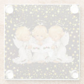 Niedlich Caroling Angels Glass Untersetzer (Rückseite)