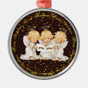 Niedlich Caroling Angels Premium Keramik Ornament Aus Metall