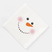 Niedlich Carrot Nose Snowman Serviette (Ecke)