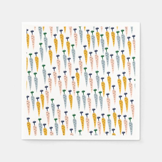 Niedlich Carrots Paper Napkins Serviette (Vorderseite)