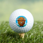 Niedlich Cartoon Bison Golfball (Insitu T-Shirt)
