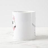 Niedlich Cartoon Bull Terrier Jumbo Tasse (Vorderseite)