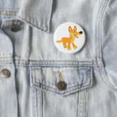 Niedlich Cartoon Dingo Button Abzeichen (Beispiel)