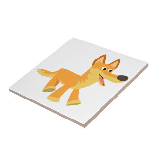 Niedlich Cartoon Dingo Fliese