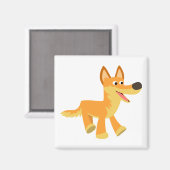 Niedlich Cartoon Dingo Magnet (Vorderseite/Rückseite)