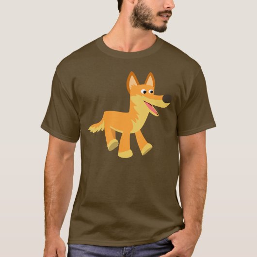 Niedlich Cartoon Dingo T - Shirt (Vorderseite)