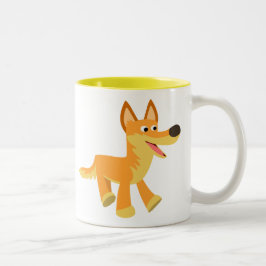 Niedlich Cartoon Dingo Zweifarbige Tasse