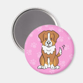 Niedlich Cartoon Dog Australian Shepherd Magnet (Vorderseite/Rückseite)
