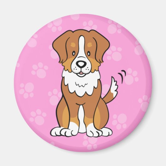 Niedlich Cartoon Dog Australian Shepherd Magnet (Vorne)
