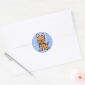 Niedlich Cartoon Dog Yorkie Sticker (Umschlag)