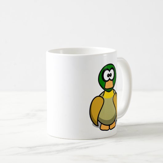 Niedlich Cartoon Duck Kaffeetasse (VorderseiteRechts)